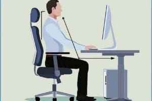 Correct sitting posture to help alleviate sciatica